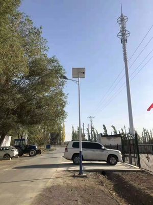 12 Volt 50 Watts Integrated LED Street Light Outside 7M Single Arm Pole