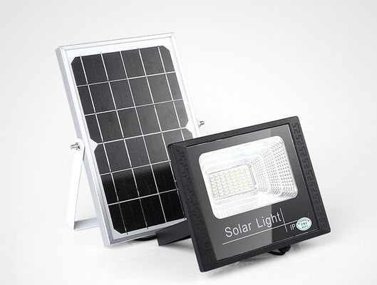 Outdoor IP67 Waterproof Aluminum Solar Led Flood Lights 25w LiFePO4 Battery